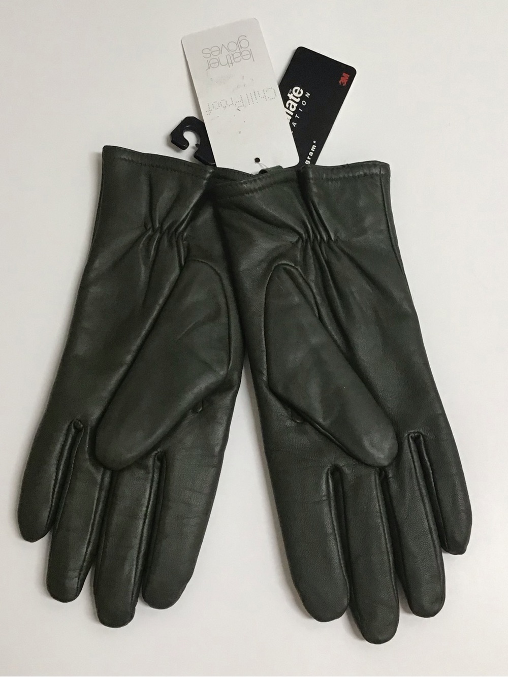 Thinsulate Green Leather Gloves Women XL Green 3M Insulated SOFT Classic Tag NEW - Picture 2 of 10